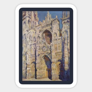 Rouen Cathedral by Claude Monet Sticker